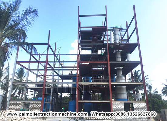 100tpd palm oil refinery and fractionation plant project successfully installed in Kenya