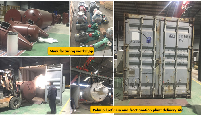 palm oil refinery and fractionation plant 